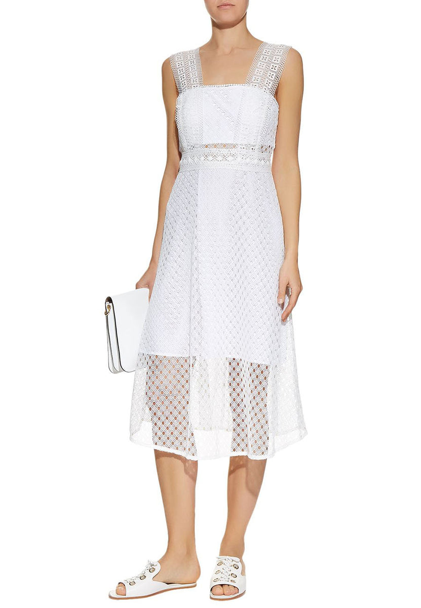 Womens Dresses Sandro White Lace Dress Sandro White Etta Sheer