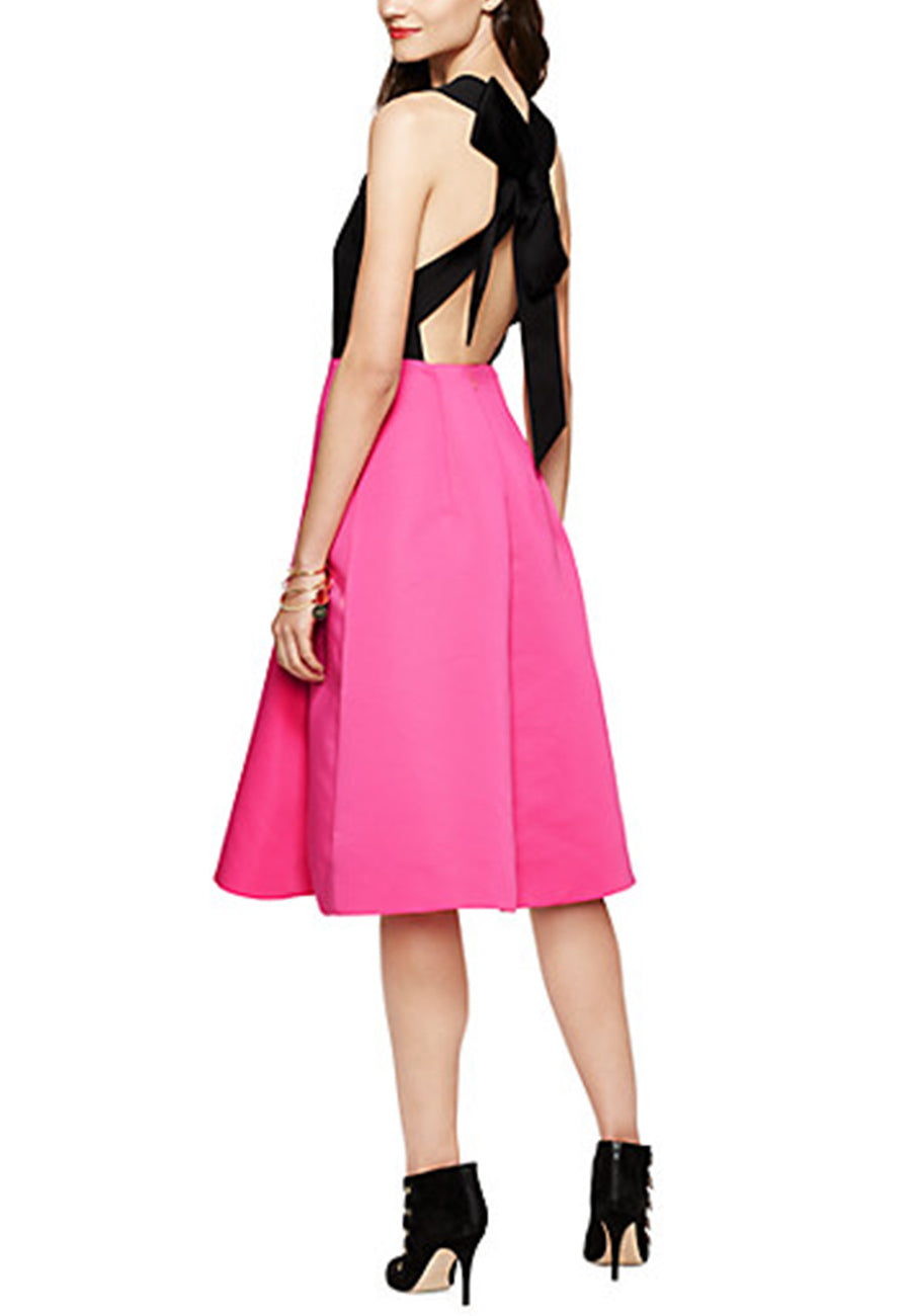Kate Spade New York Origami Bow A-Line Tokyo Mini Dress Pink Size