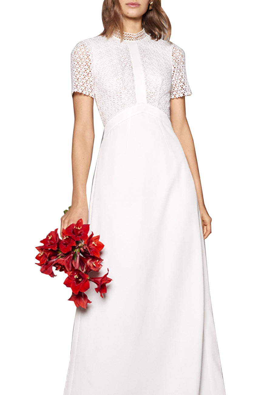 Whistles White Scarlet Open Back Wedding Dress | Wardrobista.com Whistles White Scarlet Open Back Wedding Dress | Wardrobista.com